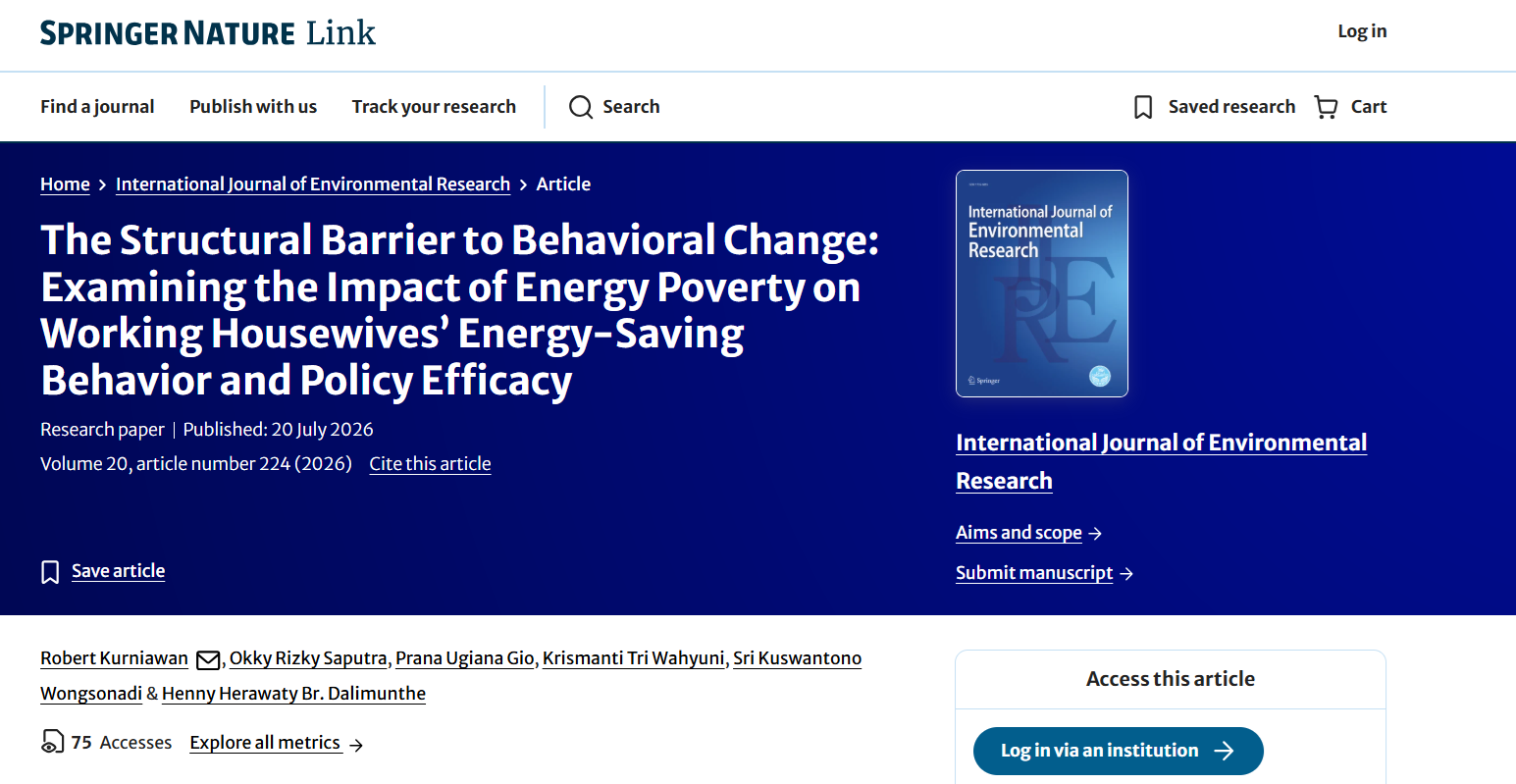 Gambar ke-3 untuk artikel The Structural Barrier to Behavioral Change: Examining the Impact of Energy Poverty on Working Housewives’ Energy-Saving Behavior and Policy Efficacy